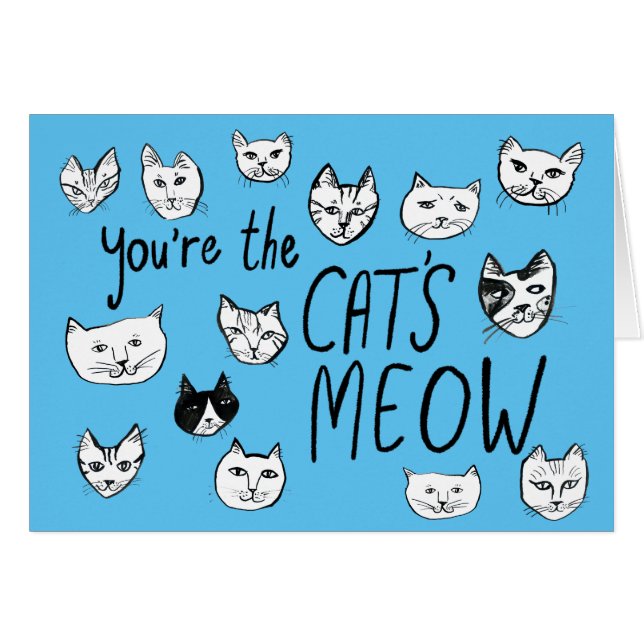 TÚ ERES EL MALO Gatito Gatitos Amo Azul (Anverso (Horizontal))