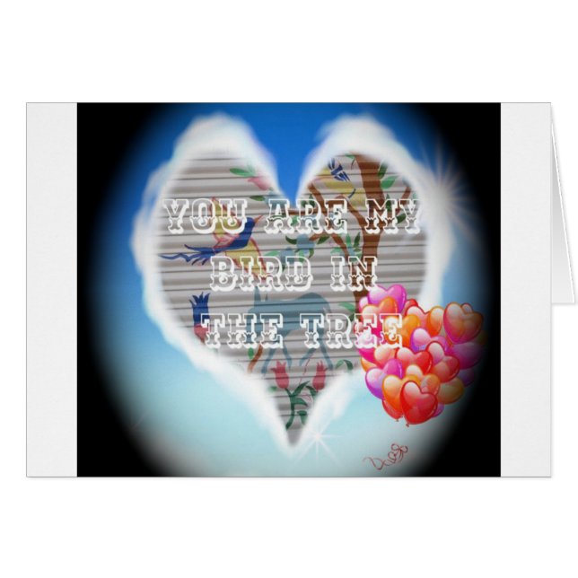 Tú eres mi pájaro en el árbol: diseño de sentido c (Anverso (Horizontal))