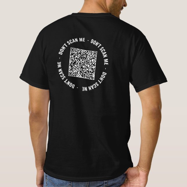 Tu escáner de código QR y tu camiseta divertida co (Reverso)