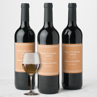 Tu Etiqueta Privada De Vino De Peach Casero