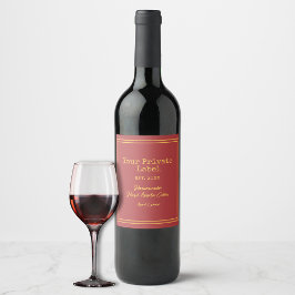 Tu etiqueta privada Vino duro de Apple casero