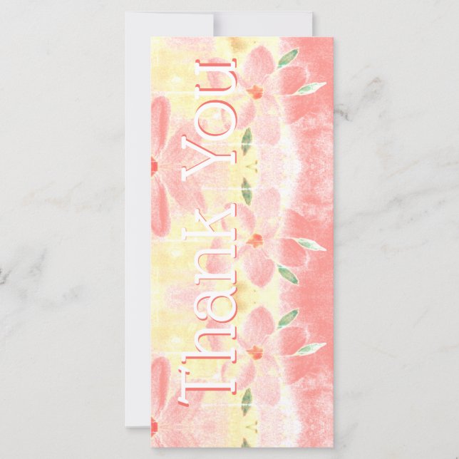 Tu Foto Con Floral De Acuarela (Anverso)