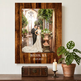 Tu foto con impresión personalizada de madera