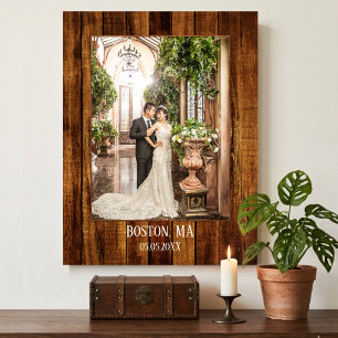 Tu foto con impresión personalizada de madera