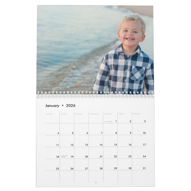Tu foto en cada calendario de páginas (Jan 2026)
