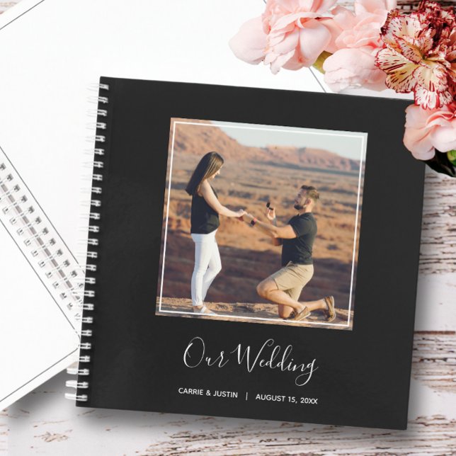 Tu foto en el libro de invitados Boda (Choose SOFT or HARD cover and the inside page style.)