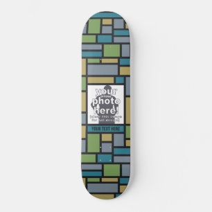 TU FOTO en skateboards de patrones geométricos