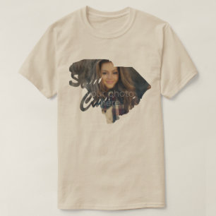 TU FOTO Estado De Carolina Del Sur Forma Camiseta