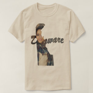 TU FOTO Estado De Delaware Forma Camiseta