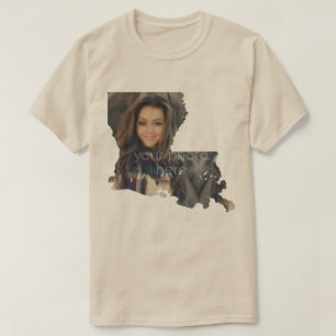 TU FOTO Estado De Louisiana Forma Camiseta