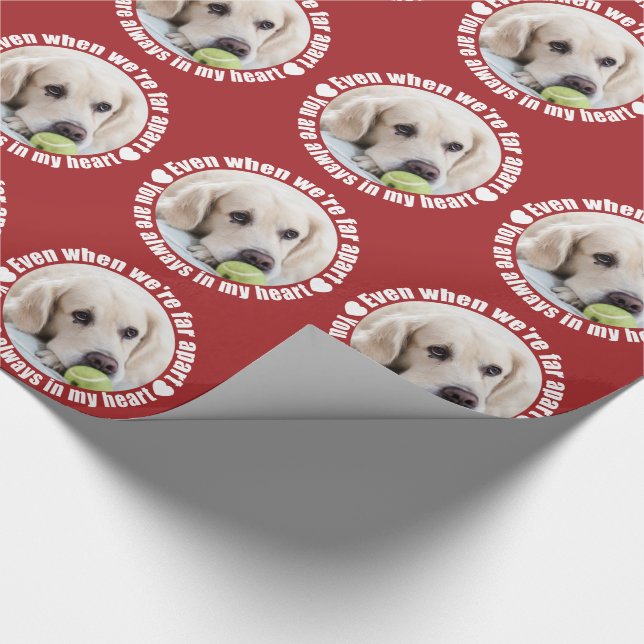 TU FOTO Far Apart Love papel envolvente (Esquina)