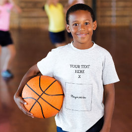 Tu foto, texto - Camiseta para niños-jóvenes de Gu