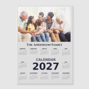 Tu foto y nombre personalizables calendario 2027