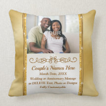 Tu foto y regalo personalizado de Boda de almohada