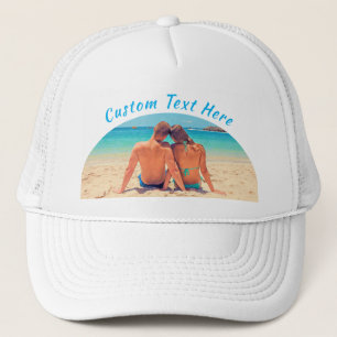 Tu gorro de camión fotográfico con texto Personali