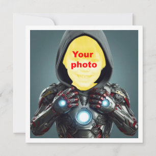 Tu hijo como superhéroe, tarjeta de superhéroe per