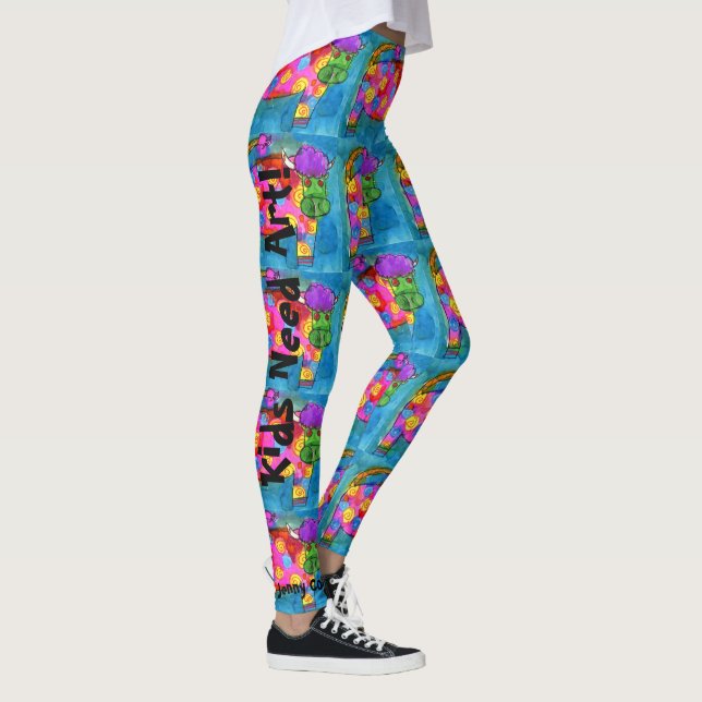 TU hijo es un Personalizado ARTISTA Leggings Pants (Derecha)