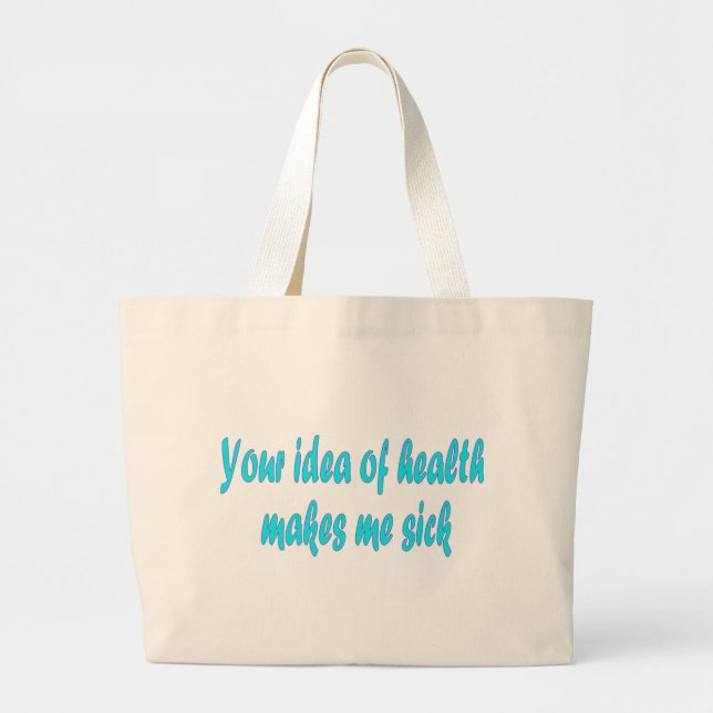 Tu idea de bolsa grande de mano de salud (Frente)