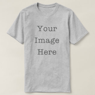 Tu imagen aquí Camiseta gris personalizable