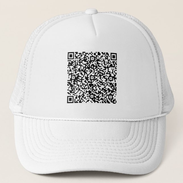 Tu información de código QR sobre el sombrero de c (Anverso)