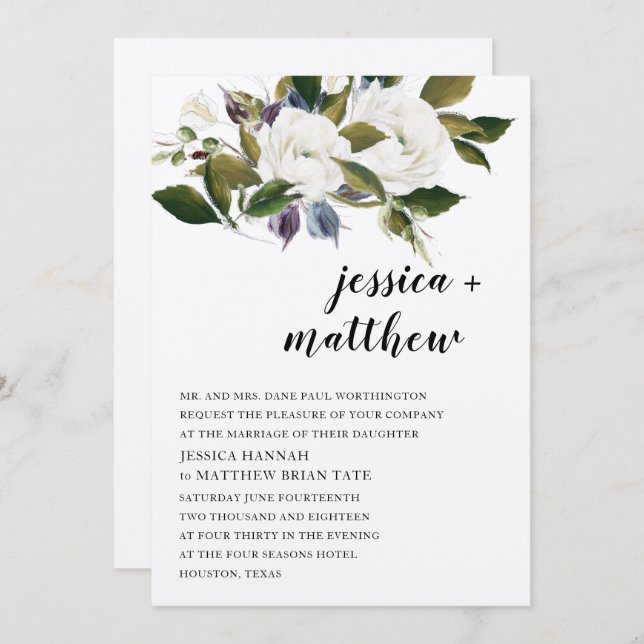 Tu invitación de matrimonio verdadero (Anverso / Reverso)