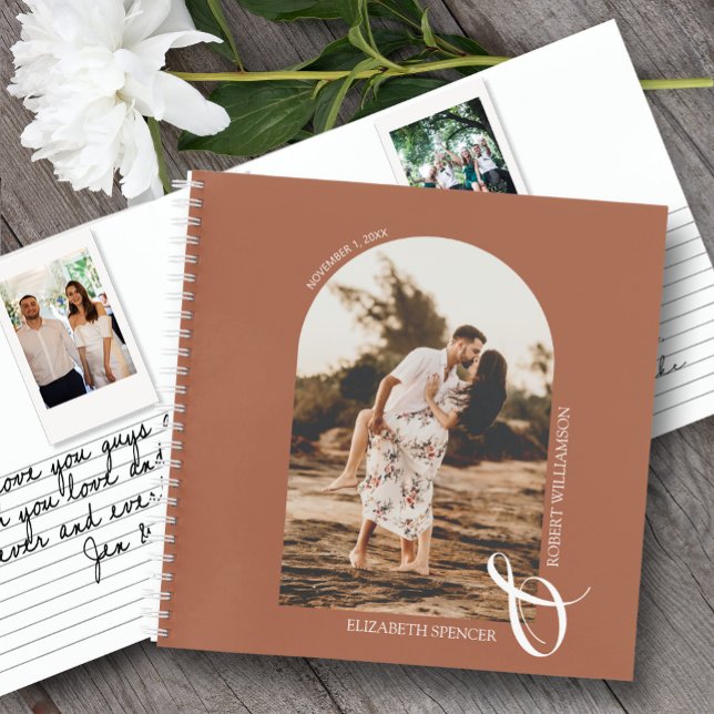 Tu libro de invitados de Boda de Terracotta fotogr (Change the pages to any of the styles available. LOTS of colors in our collection.)