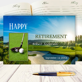 Tu libro de invitados de retiro de golf de fotos