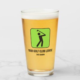 Tu Liga de Golf / Tumbler de Vidrio Temporal