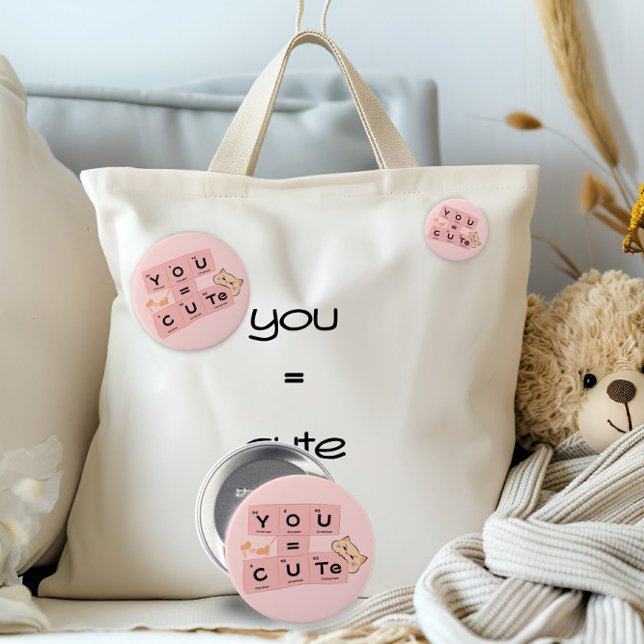 Tú = Lindo | Botón de Gato Lindo (Subido por el creador)