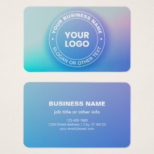 Tu Logotipo   Moderno Color Desvanecido Ombre y Te