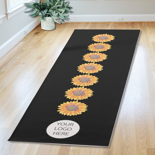 Tu logotipo Yoga Studio Sunflower Chakras Yoga Mat (Subido por el creador)