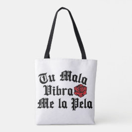 Tu mala vibra me la pela bolsa de compras