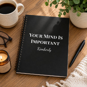 Tu Mente Es Importante Cuaderno Personalizado De B