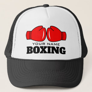 Tu nombre boxeo sombrero de camionero de gimnasio