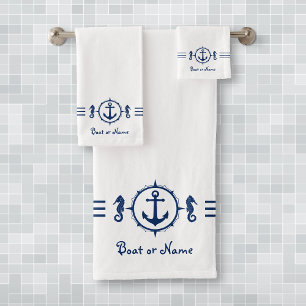 Tu nombre de barco Seahorse Anchor Bath Toque sh0b