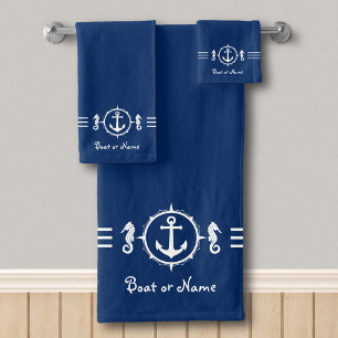 Tu nombre de barco Seahorse Anchor Bath Toque sh0d