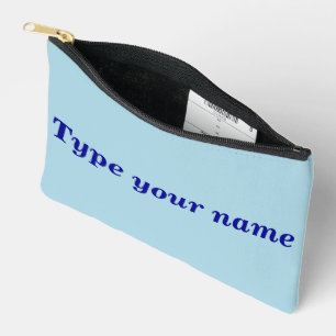 Tu nombre en bolsa azul claro