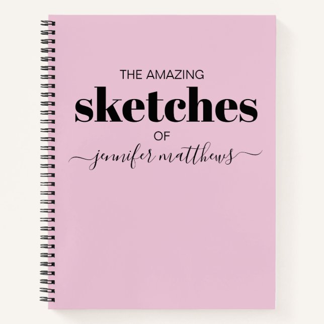 Tu nombre es un cuaderno de bocetos personalizado  (Anverso)