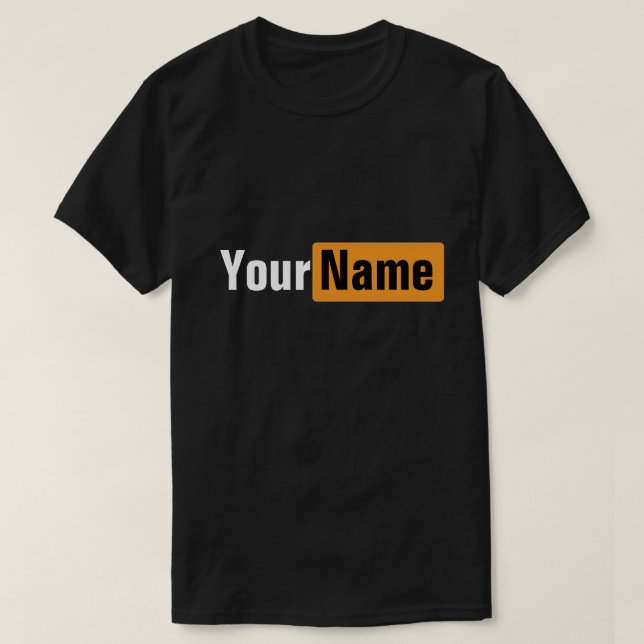 Tu Nombre Pun Hub Meme Diseño Camiseta (Diseño del anverso)
