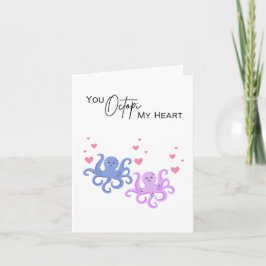 Tú Octopi Mi Corazón - Tarjeta del Día de San Vale