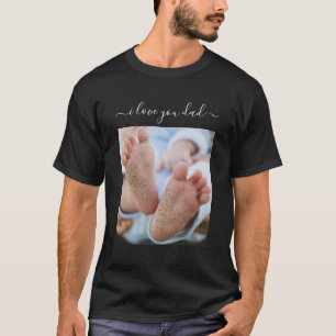 Tu papá foto de texto de camiseta - Te amo papá