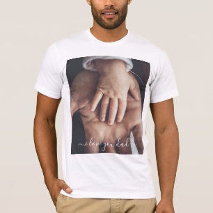 Tu papá foto de un mensaje de regalo de camiseta -