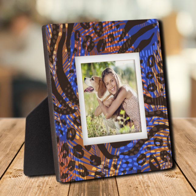 Tu patrón fotográfico animal sin marco de la cabal (Your Photo Animal Pattern Frameless Easel Back Plaque)