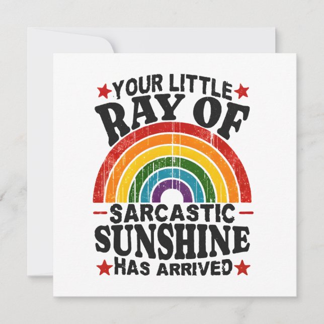 Tu Pequeño Rayo De Sol Sarcástico (Anverso)