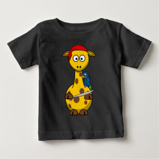 Tu Personalizado Giraffe Pirata Camisa Infantil