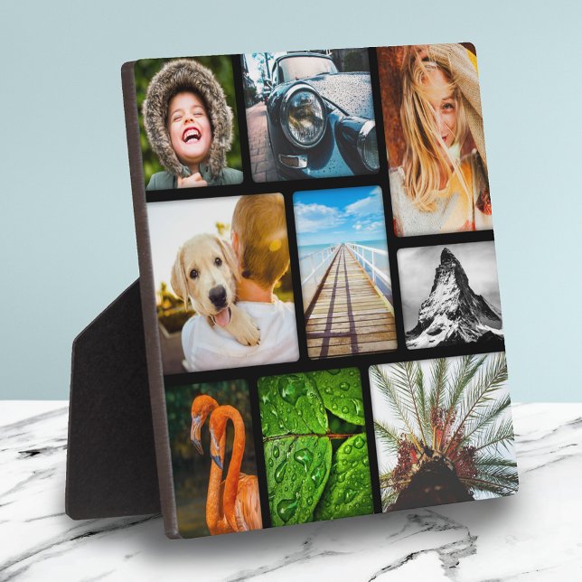 Tu propio Collage de fotos 9 con marco negro (Subido por el creador)