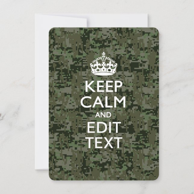 Tu propio texto Camo Digital Woodland mantener la  (Anverso)