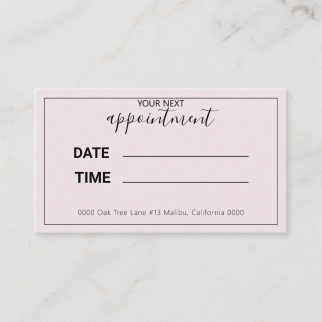 Tu próxima cita Pastel Púrpura (Anverso)