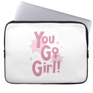 ¡Tú Puedes Chica | Bolsa de Electrónicos Rosa Cute