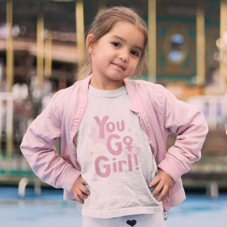 ¡Tú Puedes Chica | Camiseta Rosa Inspiradora para 